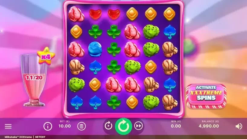Milkshake XXXtreme slot screenshot 1