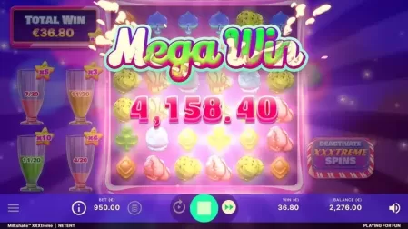 Milkshake XXXtreme slot screenshot 5