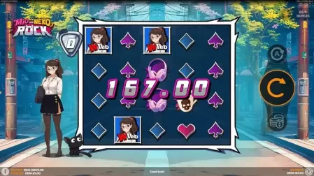 Mio and Neko Rock slot screenshot 2