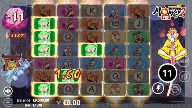 MonkeyPop 2 slot screenshot 2