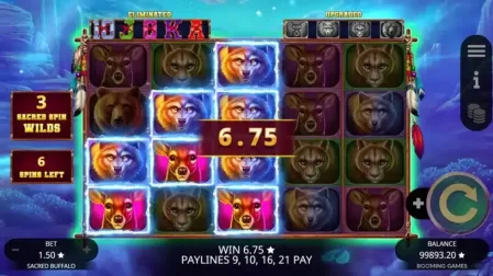 Sacred Buffalo slot screenshot 5
