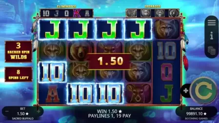 Sacred Buffalo slot screenshot 4