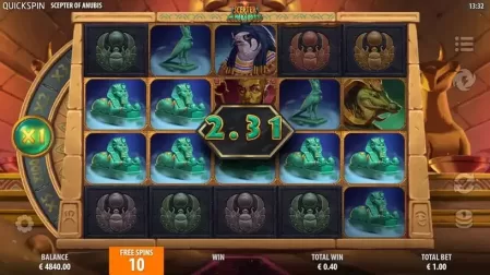 Scepter of Anubis slot screenshot 4