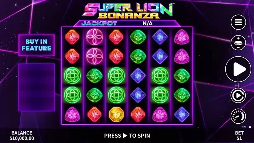 Super Lion Bonanza slot screenshot 1