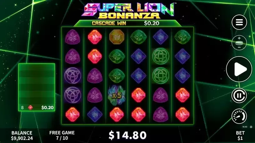 Super Lion Bonanza slot screenshot 4