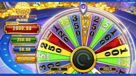 Wheel of Fortune Lucky Coins on Stage slot screenshot 4