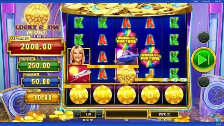 Wheel of Fortune Lucky Coins on Stage slot screenshot 2