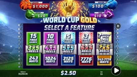 World Cup Gold slot screenshot 4