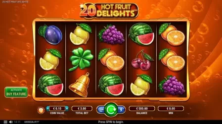 20 Hot Fruit Delights slot screenshot 1