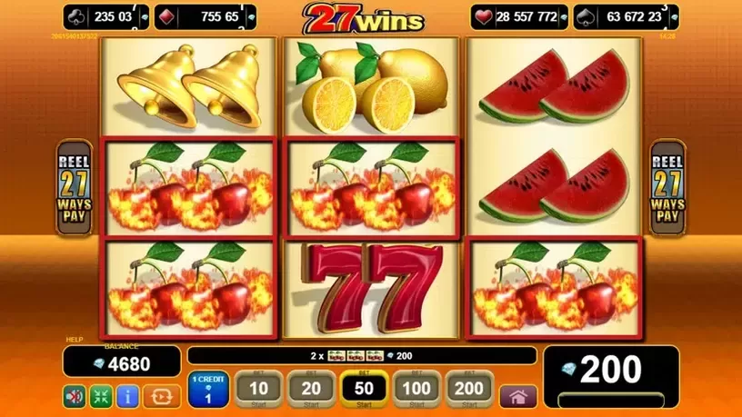 27 Wins slot screenshot 2