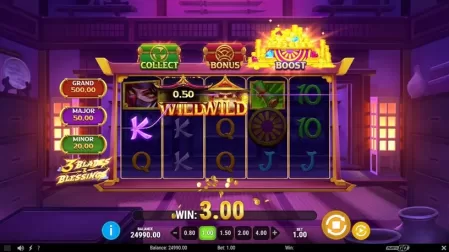 3 Blades & Blessings slot screenshot 2