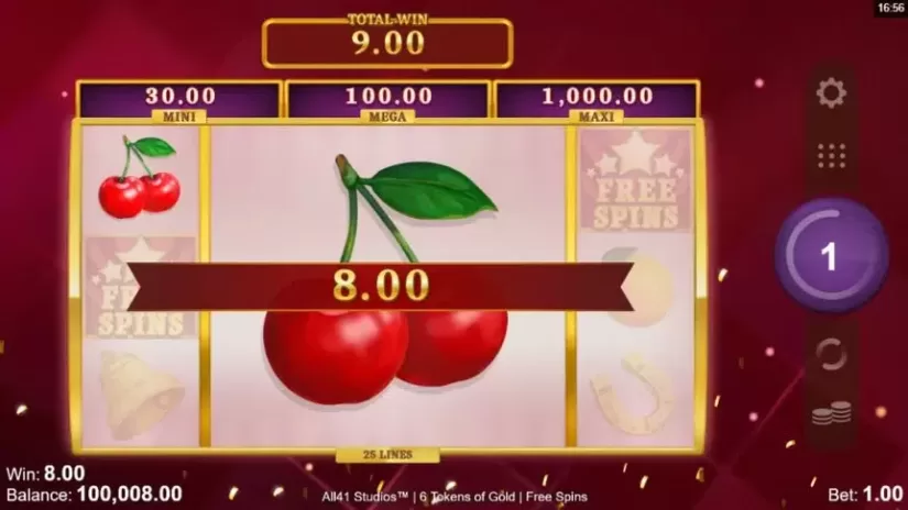 6 Tokens of Gold slot screenshot 4
