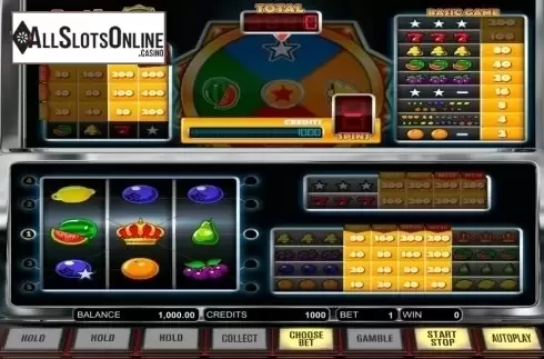 Game Workflow screen. Action Wheel from Betsoft