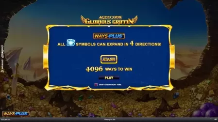 Age Of The Gods: Glorious Griffin slot screenshot 1