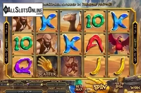 Game Workflow screen . Aladdin Hand Of Midas from TOP TREND GAMING
