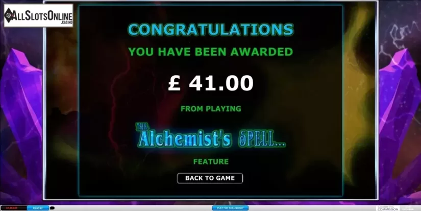 Screen9. Alchemist's Spell (Playtech) from Playtech