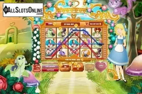 Win Screen. Alice in Wonderland (Red Rake) from Red Rake