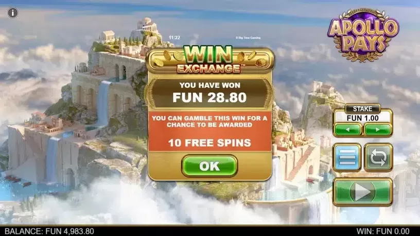 Apollo Pays Megaways slot screenshot 4