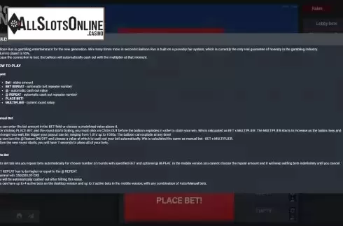 Rules Screen