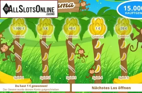 Win screen 2. Bananarama from Gluck Games