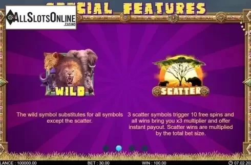Feature screen 1. Big 5 Africa from 7mojos