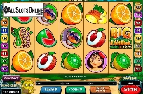 Screen6. Big Kahuna - Snakes & Ladders from Microgaming