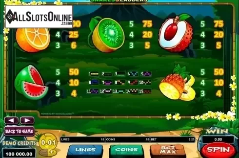 Screen5. Big Kahuna - Snakes & Ladders from Microgaming