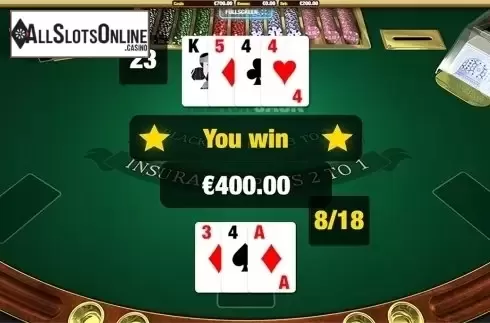 Win screen 2. BlackJack (Nektan) from Nektan