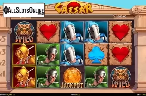 Reels screen. Caesar (Mobilots) from Mobilots