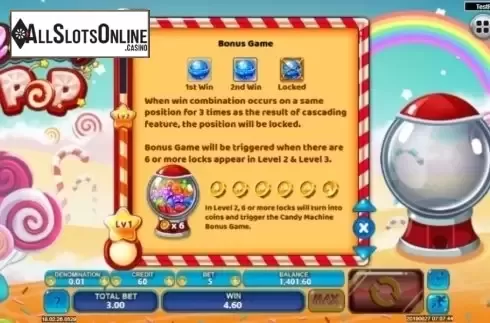 Game Rules 6. Candy Pop from Spadegaming