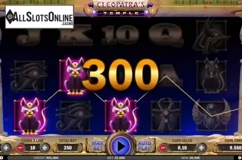 Win Screen 3. Cleopatras Temple from Capecod Gaming