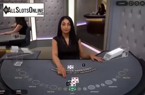 Game Screen 2. Crystal Blackjack from NetEnt