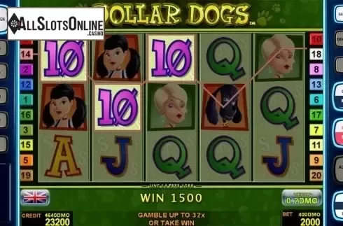 Game workflow 3. Dollar Dogs Deluxe from Novomatic