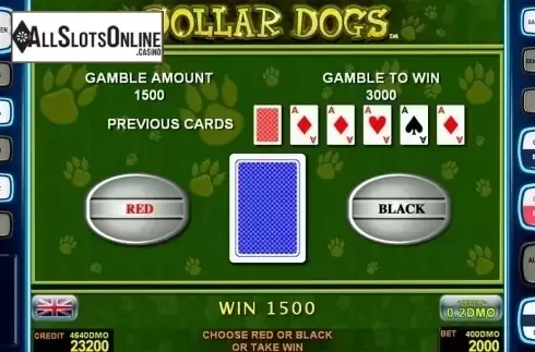 Gamble game . Dollar Dogs Deluxe from Novomatic