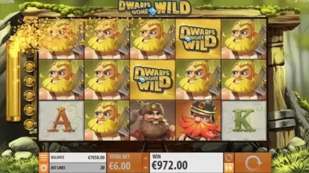 Dwarfs Gone Wild slot screenshot 2