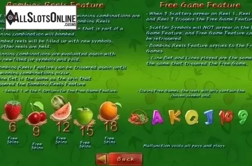 Features. Fruit Poppers from SimplePlay