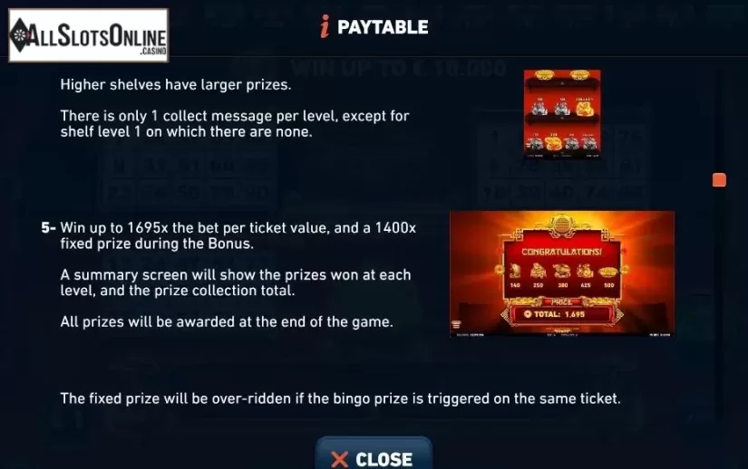 Paytable 6