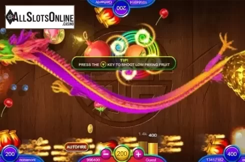 Game workflow 3. Fu Fruits Jackpot from Skywind Group