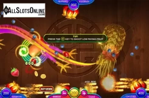 Game workflow 4. Fu Fruits Jackpot from Skywind Group