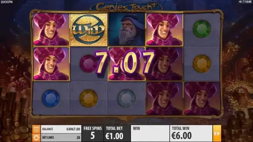 Genie’s Touch slot screenshot 