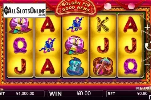 Reel screen. Golden Pig Good News from Iconic Gaming