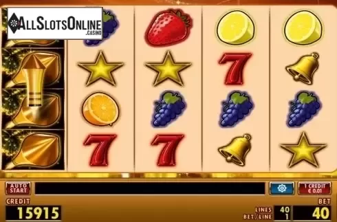 Reel screen. Golden Rocket HD from Merkur