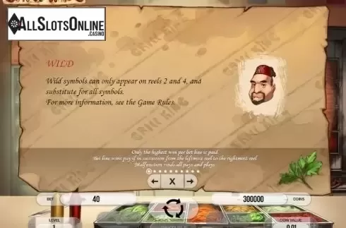 Paytable 1. Grill King from Fugaso