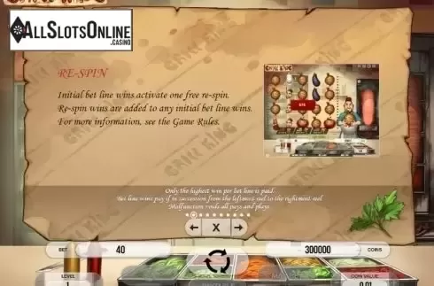 Paytable 2. Grill King from Fugaso