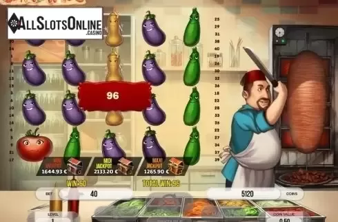 Win screen. Grill King from Fugaso