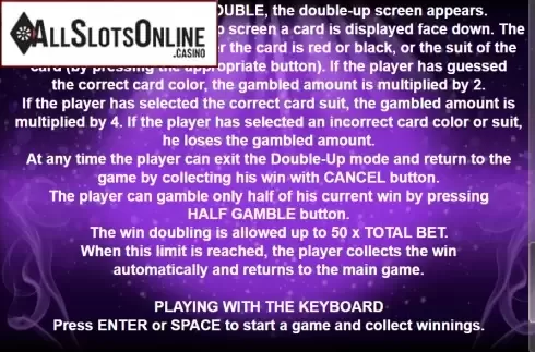 Paytable 4. Groovy Powers from Casino Technology