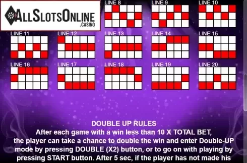 Paytable 3. Groovy Powers from Casino Technology