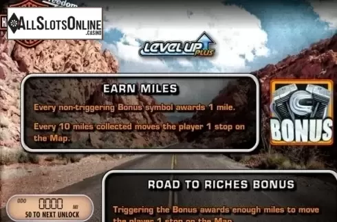 Paytable 2. Harley-Davidson Freedom Tour from IGT