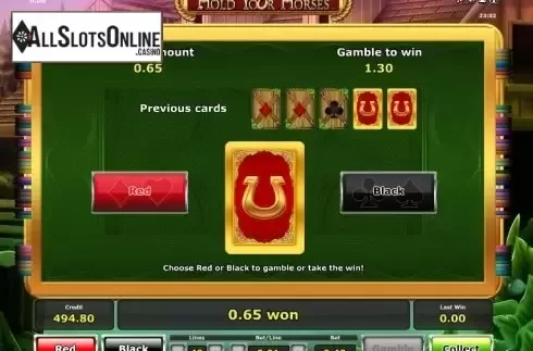 Double Up. Hold your horses from Greentube