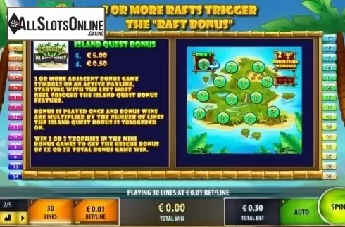 Bonus Game. Island Quest from IGT